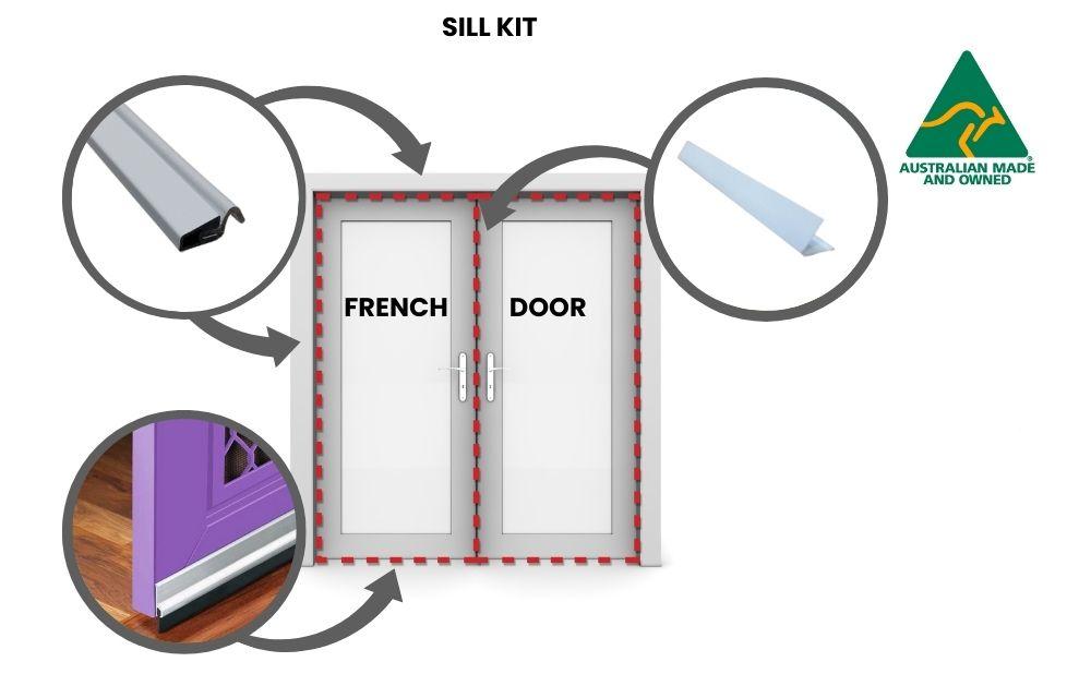 French Door Draught Proofing Kit