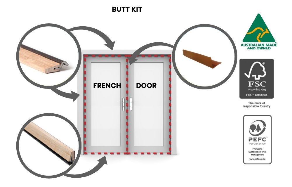 French Door Draught Proofing Kit