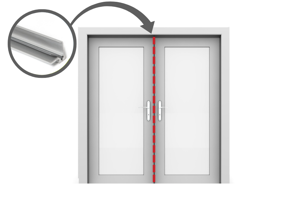RP16 | Double Door Centre Seal | Astragal | 2250mm