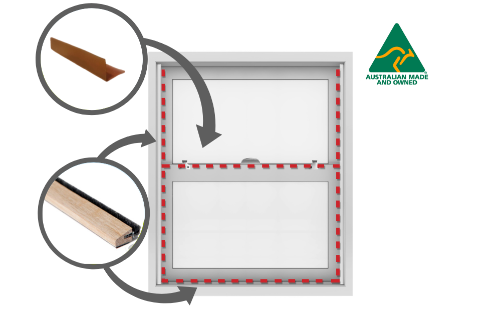 Draught Dodgers Windows for Double Hung or Sash Windows