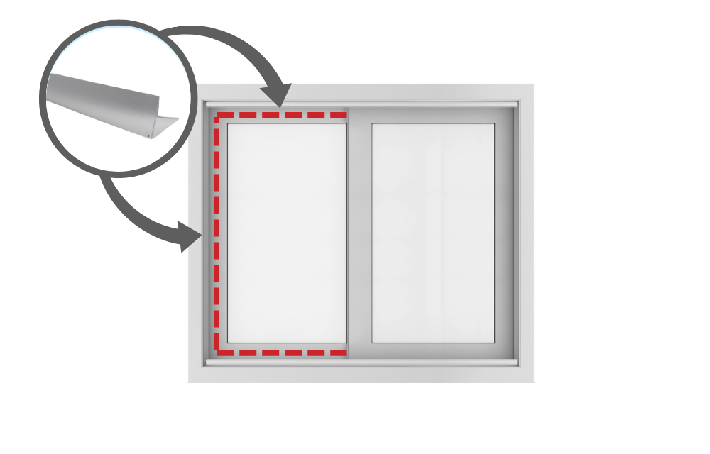 EMV Slim Line Seal | Aluminium Sliding Door