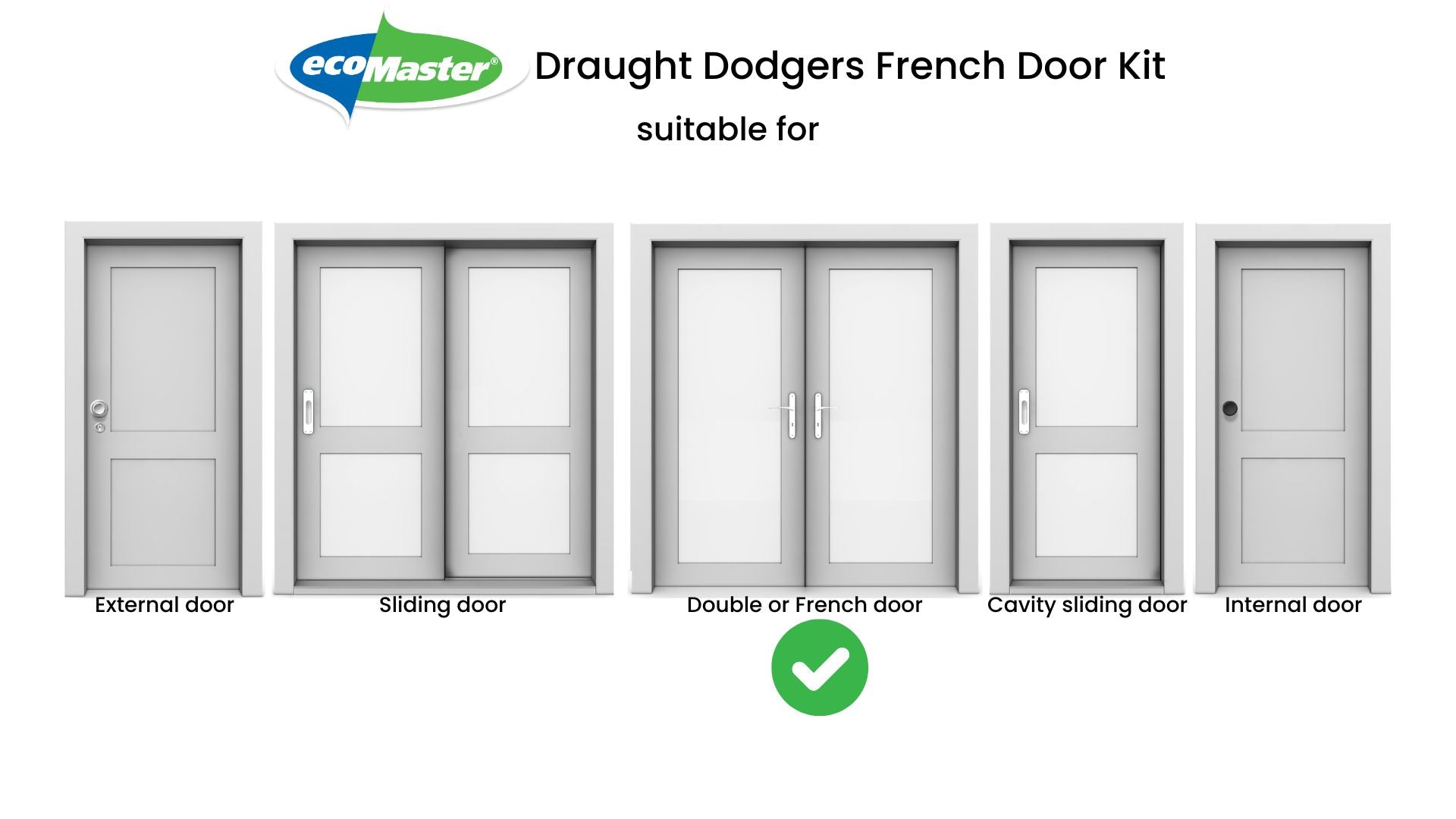 French Door Draught Proofing Kit